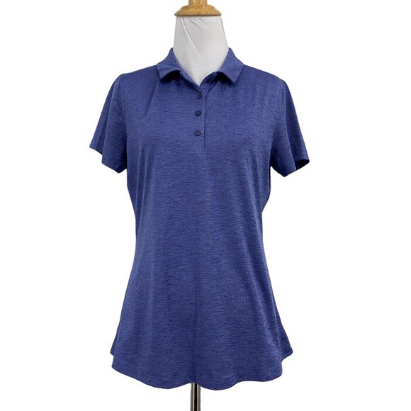 Under Armour Polo Shirt Womens Small Lilac Zinger Golf Short Sleeve Performance - Picture 1 of 12